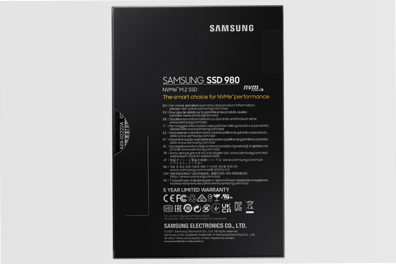 980 NVMe M.2 SSD 250GB - Prestazioni eccellenti per il tuo PC 3500MB/s 3000MB/s