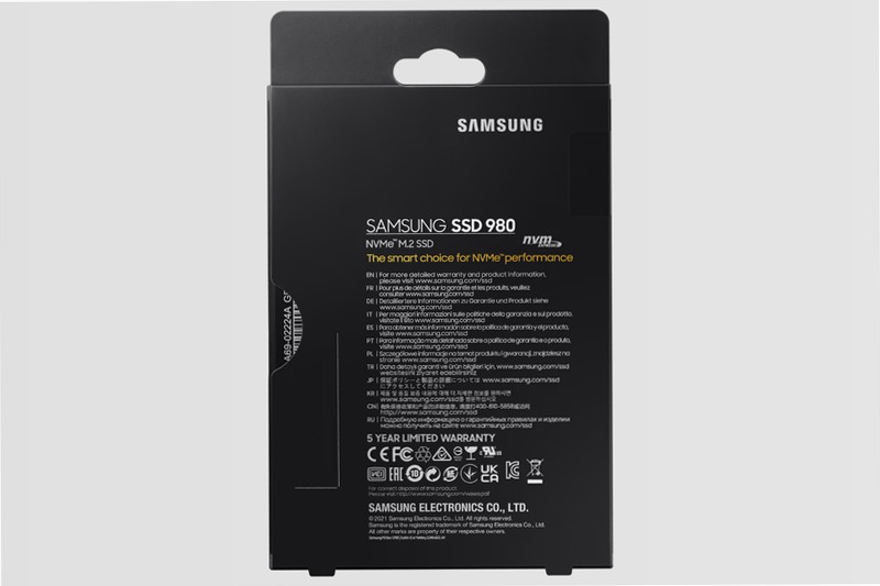 980 NVMe M.2 SSD 250GB - Prestazioni eccellenti per il tuo PC 3500MB/s 3000MB/s
