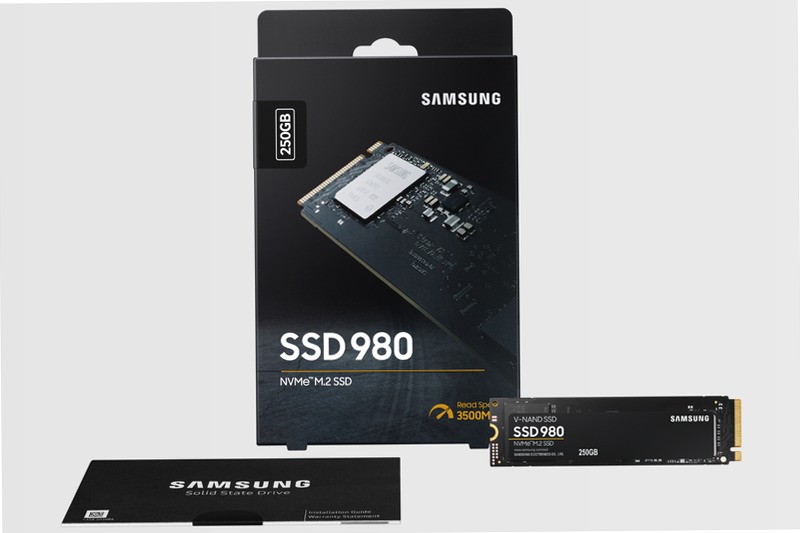980 NVMe M.2 SSD 250GB - Prestazioni eccellenti per il tuo PC 3500MB/s 3000MB/s