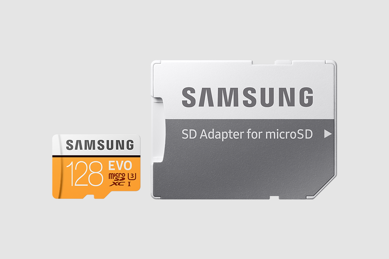 Samsung EVO microSD Card 100MB/s - 2020 Model 128GB
