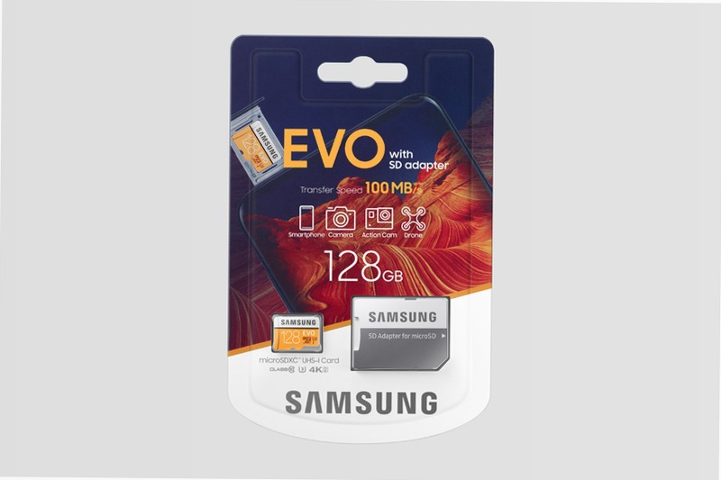 Samsung EVO microSD Card 100MB/s (2020 model) 128GB
