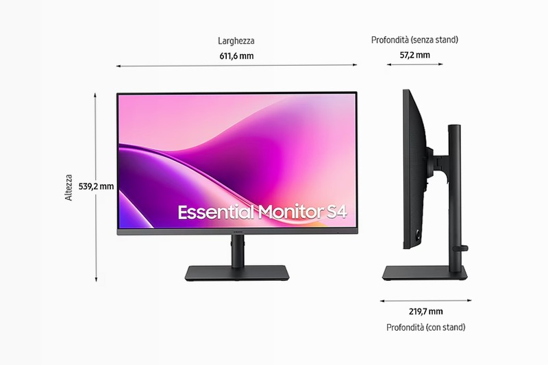 Monitor LED Serie S43UF da 27" Full HD Flat LS27F430UAUXEN | Samsung Italia