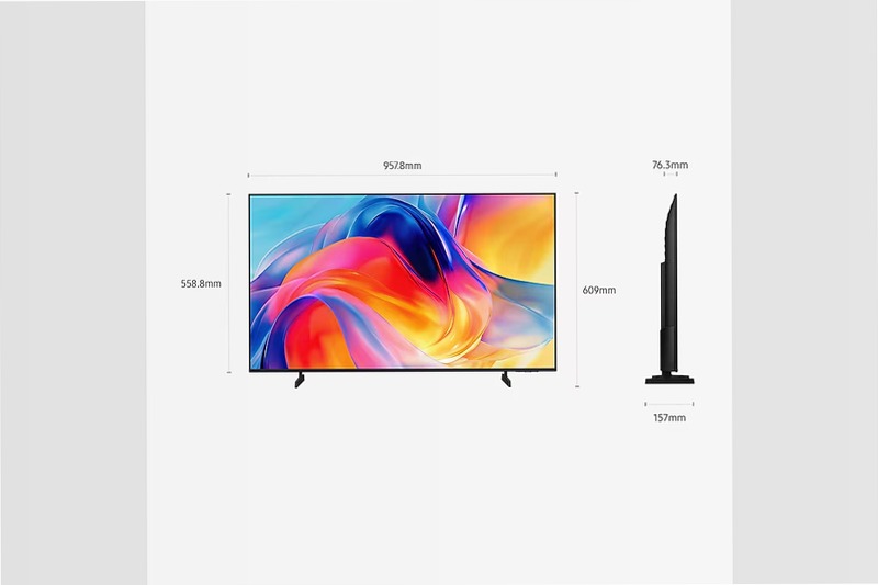 43" Mini LED M70H 4K Vision AI Smart TV Nero