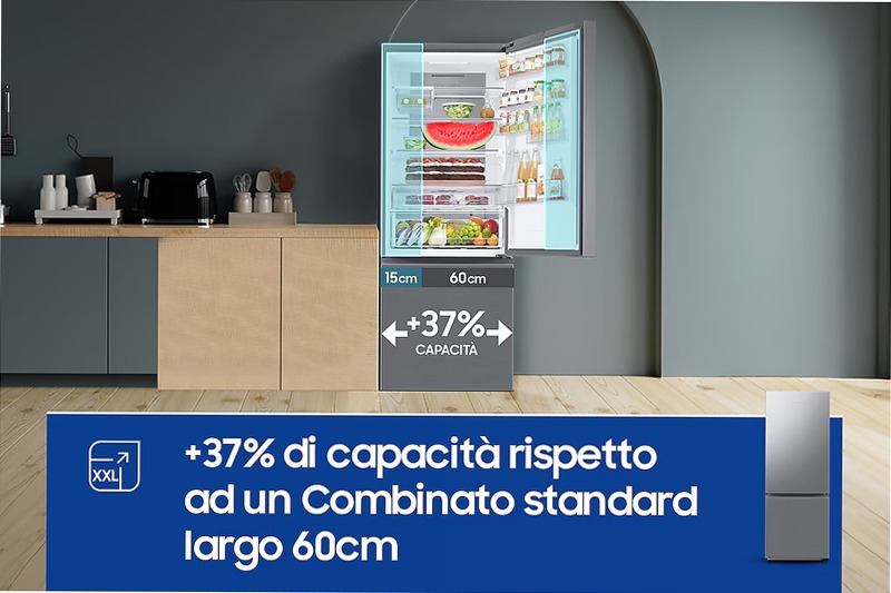 Frigorifero Combinato Samsung FIRST 75 AI Inox B