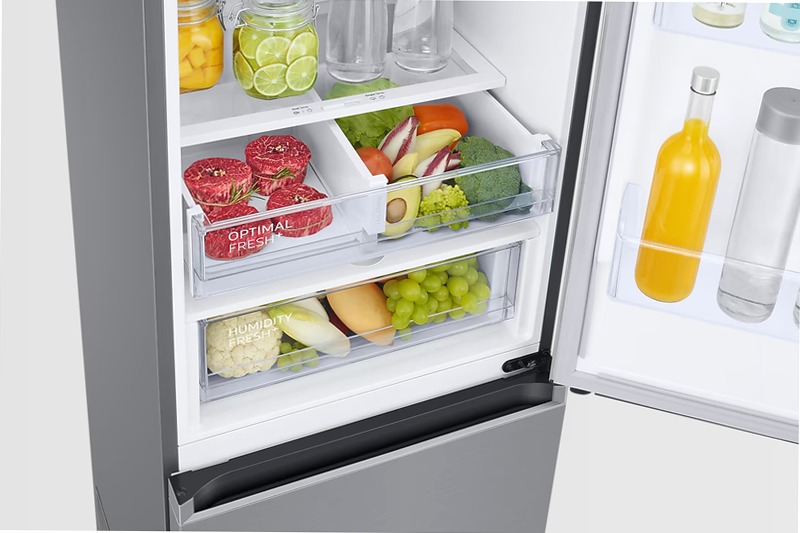 Frigorifero Combinato Samsung EcoFlex AI 2m 390L RB38C676CS9 Inox C