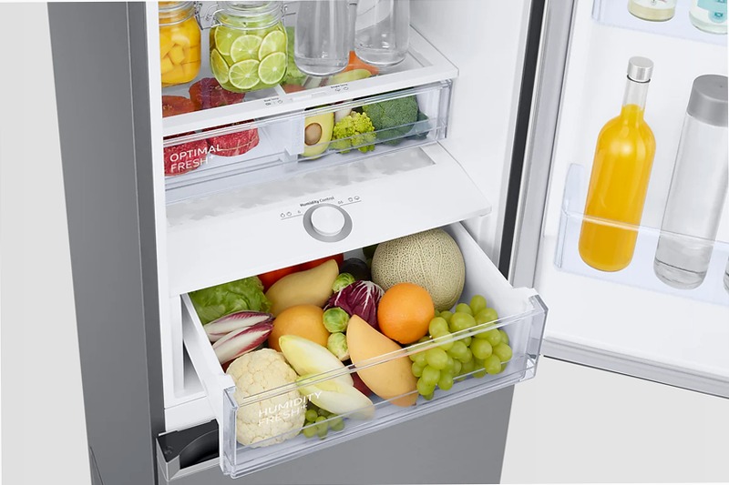 Frigorifero Combinato Samsung EcoFlex AI 2m 390L RB38C676CS9 Inox C