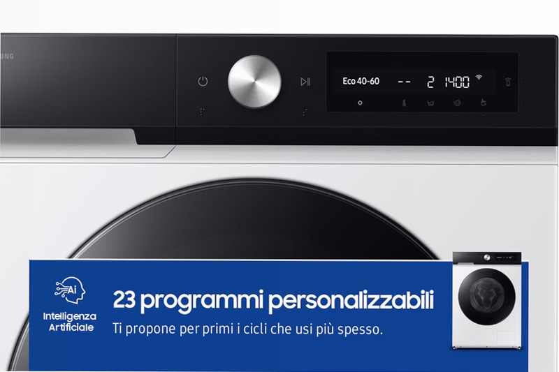 Lavatrice Samsung Bespoke AI™ Ecodosatore 11Kg Bianco