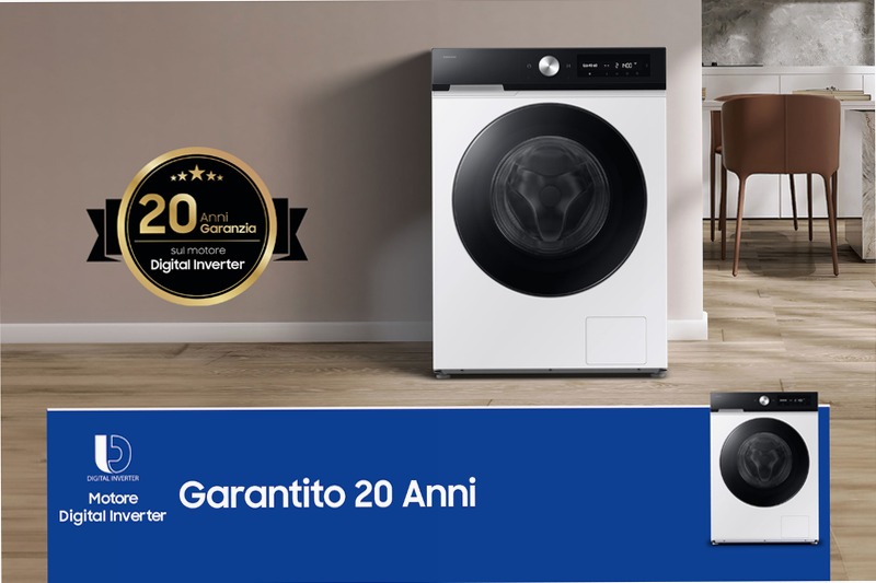 Lavatrice Samsung Bespoke AI™ Ecodosatore 11Kg Bianco