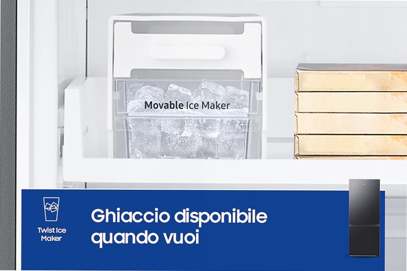 Frigorifero Combinato Samsung FIRST 75 AI Nero E