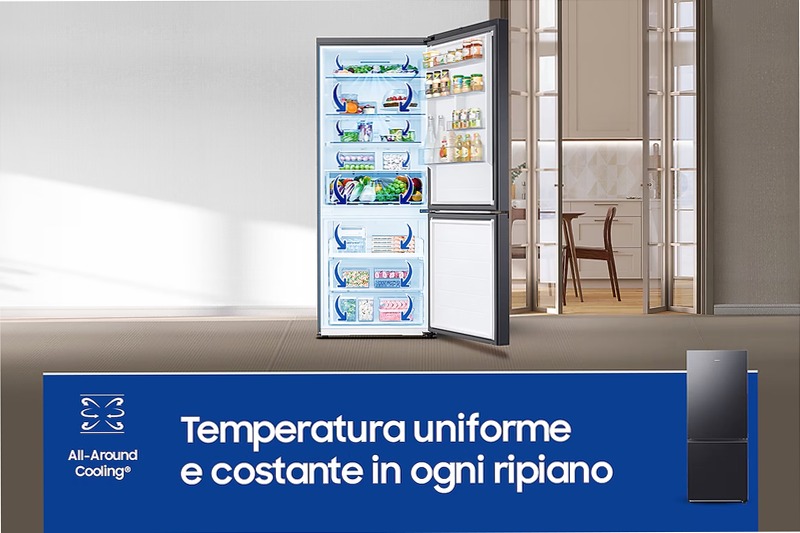 Frigorifero Combinato Samsung FIRST 75 AI Nero E