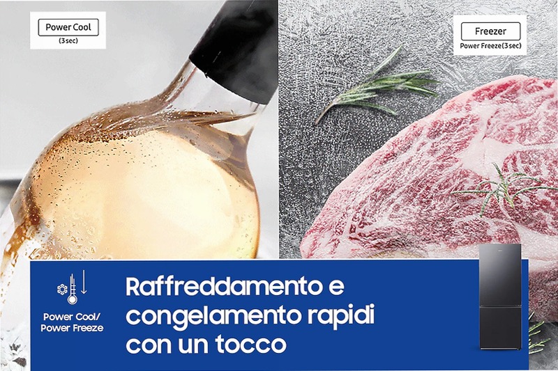 Frigorifero Combinato Samsung FIRST 75 AI Nero E