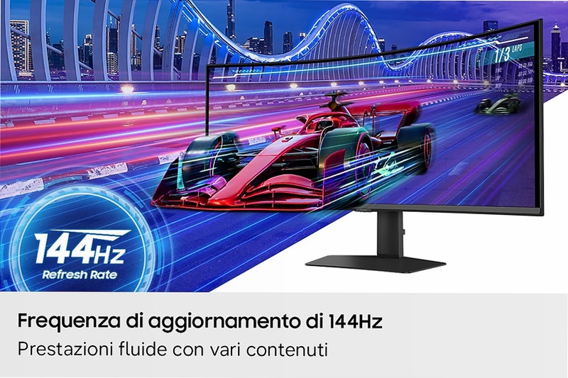 Monitor HRM ViewFinity S8 - S85TH da 40" WUHD Curvo Nero VA 5120 x 2160