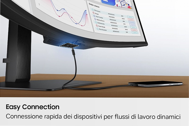 Monitor HRM ViewFinity S8 - S85TH da 40" WUHD Curvo Nero VA 5120 x 2160