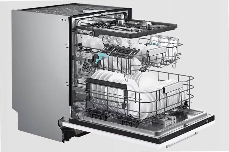 Lavastoviglie Samsung Serie 80 AI DW80H73WAB0 A 14 Bianco Incasso