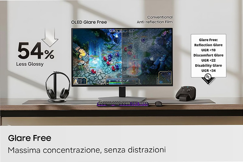 Monitor Gaming Odyssey OLED G8 - G80SH da 27" UHD Flat