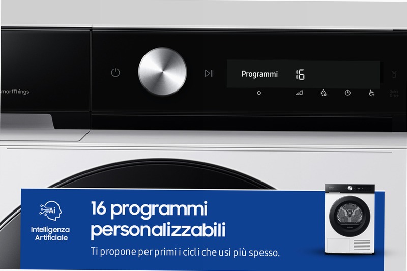 Asciugatrice AI Control Optimal Dry 9Kg C Bianco