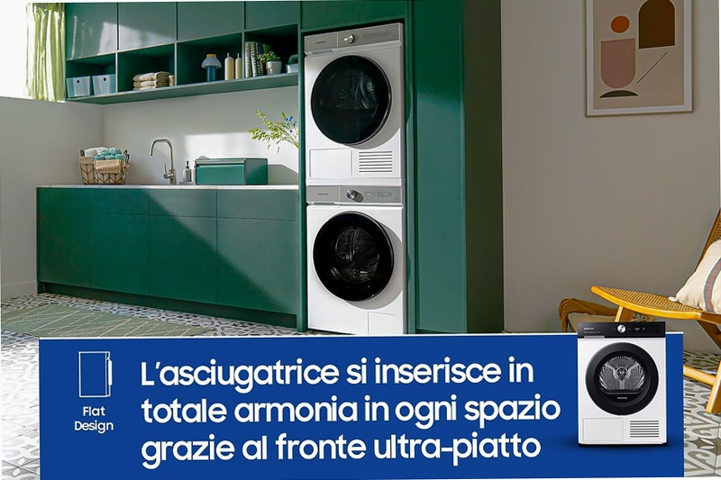 Asciugatrice AI Control Optimal dry 9Kg - Samsung C Bianco