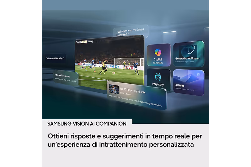 65" Neo QLED QN70H 4K Vision AI Smart TV Nero