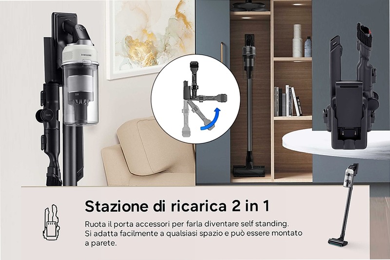 Aspirapolvere senza filo Samsung Jet 85S Pet 250W VS70H25WLG
