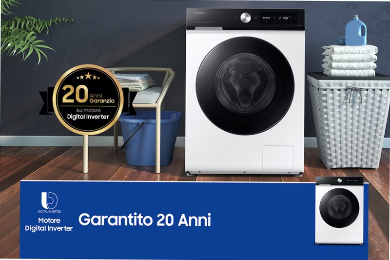 Lavatrice Samsung Bespoke AI™ Ecodosatore 9Kg Bianco