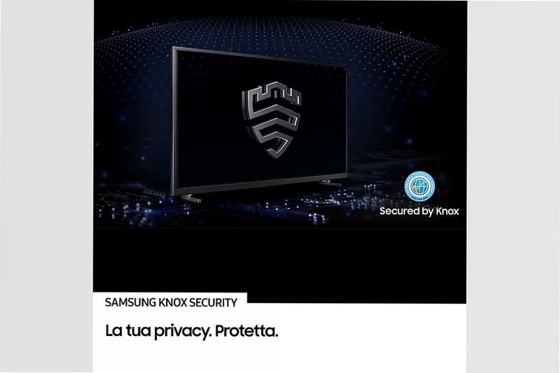 U8000F 85" 4K Smart TV - Samsung Italia Nero Crystal UHD