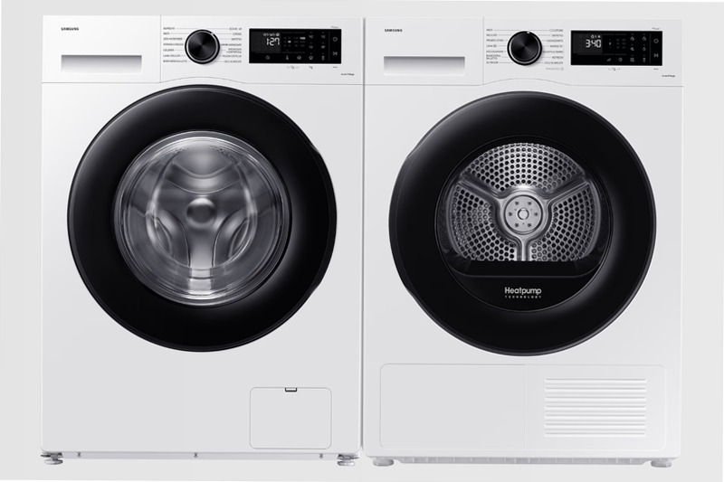 Lavatrice Samsung Crystal Clean™ 9 kg 9kg Bianco