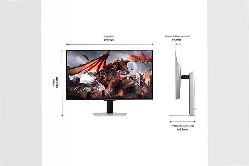 Monitor Gaming Odyssey OLED G8 da 32" UHD Flat