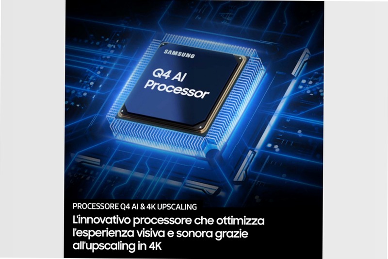 2025 Q7F4 65 pollici 4K QLED Samsung Vision AI TV Nero 65" 4K QLED