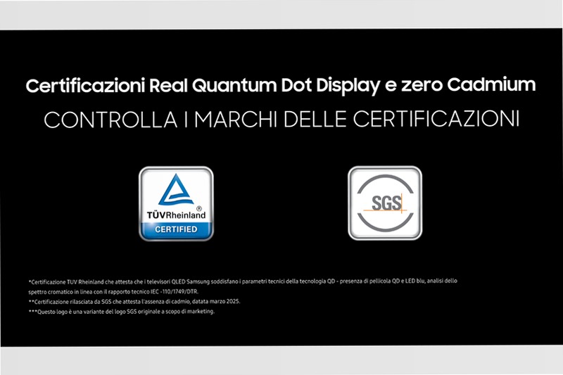 2025 Q7F4 65 pollici 4K QLED Samsung Vision AI TV Nero 65" 4K QLED