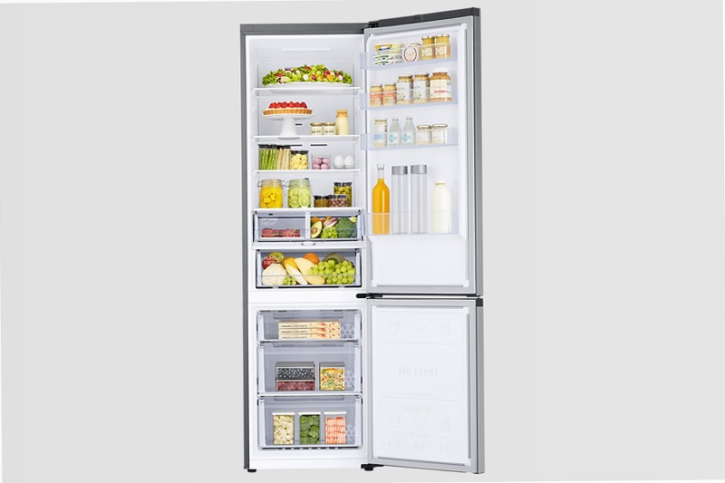 Frigorifero Combinato Samsung EcoFlex AI 2m 390L RB38C603DSA Argento D