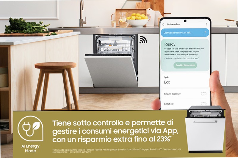 Lavastoviglie Samsung Serie 7 JetClean DW60CG880B00ET A 14 Incasso