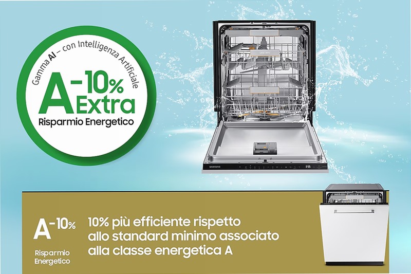 Lavastoviglie Samsung Serie 7 JetClean DW60CG880B00ET A 14 Incasso