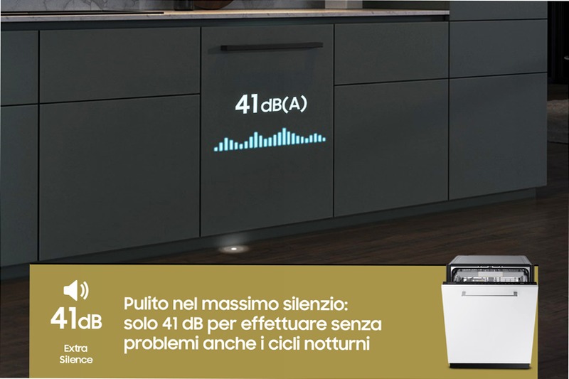 Lavastoviglie Samsung Serie 7 JetClean DW60CG880B00ET A 14 Incasso