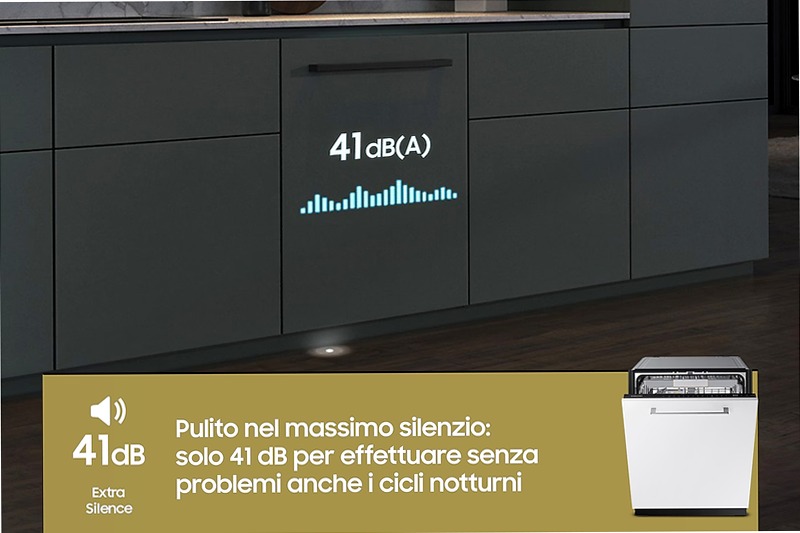 Lavastoviglie Samsung Serie 7 JetClean DW60CG880B00ET A 14 Incasso