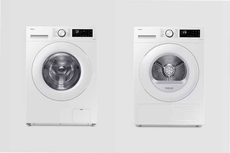 Lavatrice e Asciugatrice Crystal Clean™ - Kit Elettrodomestici F-WW80CGDV80CG 8kg Bianco
