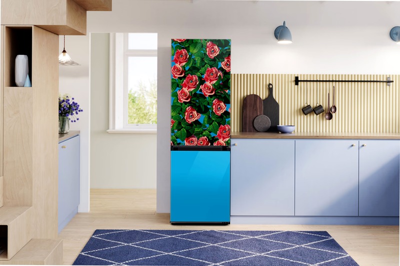 Frigorifero Combinato Samsung TOILETPAPER X BESPOKE Roses with Eyes D 344lt
