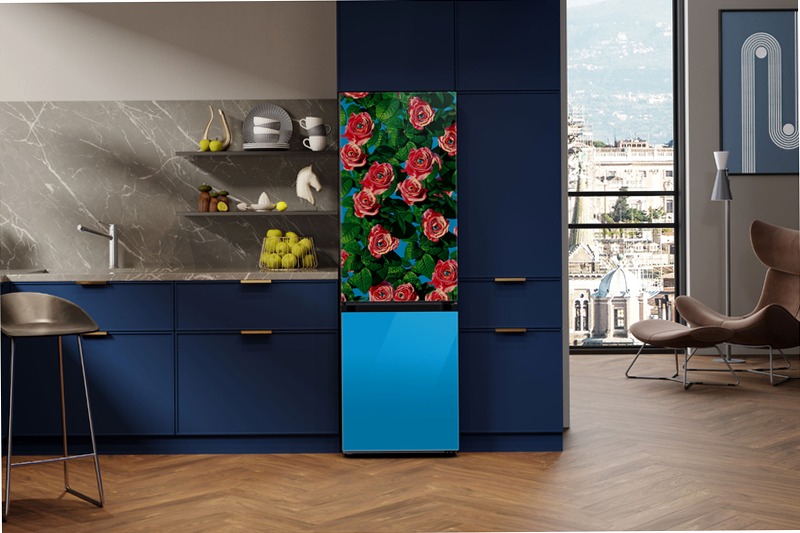 Frigorifero Combinato Samsung TOILETPAPER X BESPOKE Roses with Eyes D 344lt