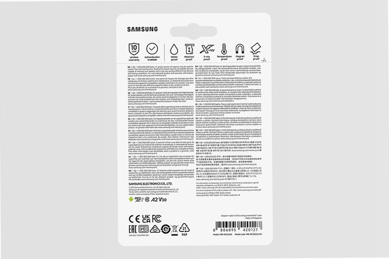 EVO Plus microSD 256GB - Velocità e Affidabilità