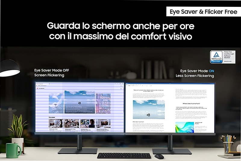 Monitor LED Serie S43UF da 24" Full HD Flat LS24F430UAUXEN | Samsung Italia