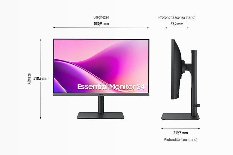 Monitor LED Serie S43UF da 24" Full HD Flat LS24F430UAUXEN | Samsung Italia