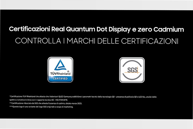 55" QLED Q7F5 4K Vision AI Smart TV Nero