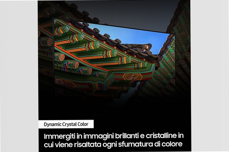 Crystal UHD 4K 50" DU8070 TV 2024 Nero