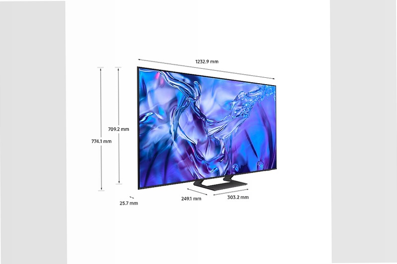 Crystal UHD 4K 55" DU8570 TV 2024 Grigio
