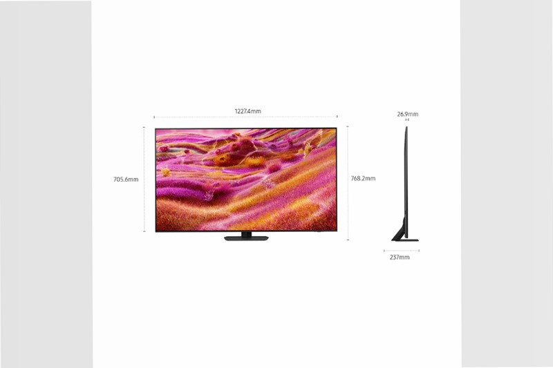 2025 QN90F 55 pollici Samsung Vision AI Mini LED Smart TV Nero 55" 4K Mini-LED