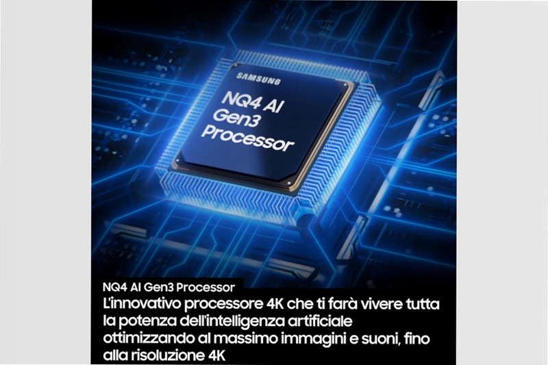 2025 QN90F 55 pollici Samsung Vision AI Mini LED Smart TV Nero 55" 4K Mini-LED