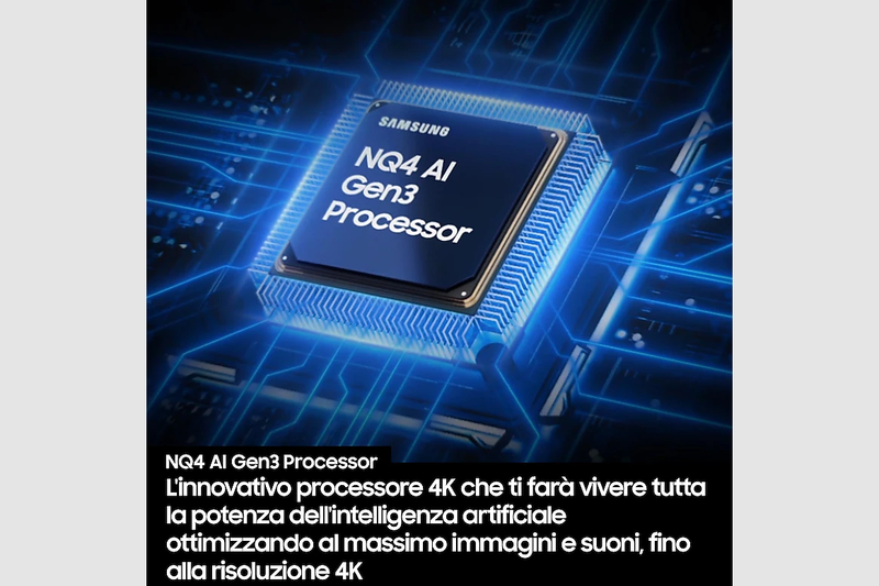 2025 QN90F 55 pollici 4K Neo QLED Mini LED Samsung Vision AI TV Nero
