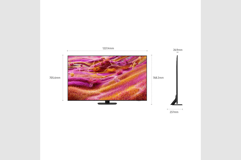 2025 QN90F 55 pollici 4K Neo QLED Mini LED Samsung Vision AI TV Nero