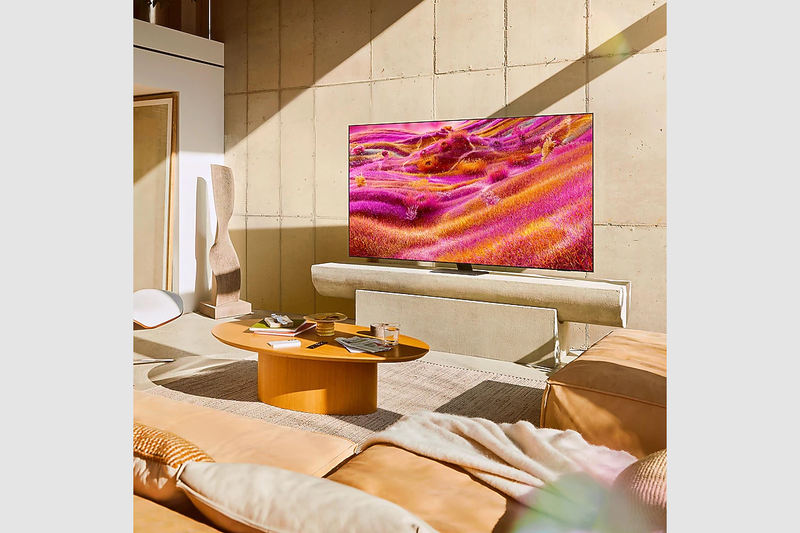 2025 QN90F 55 pollici 4K Neo QLED Mini LED Samsung Vision AI TV Nero