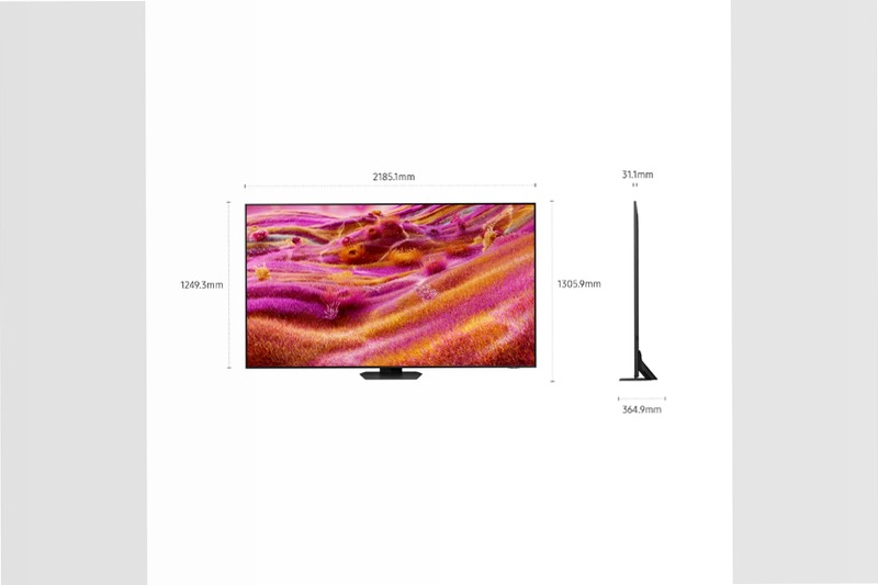 2025 QN90F 98 pollici Neo QLED Samsung Vision AI TV Nero 98" 4K
