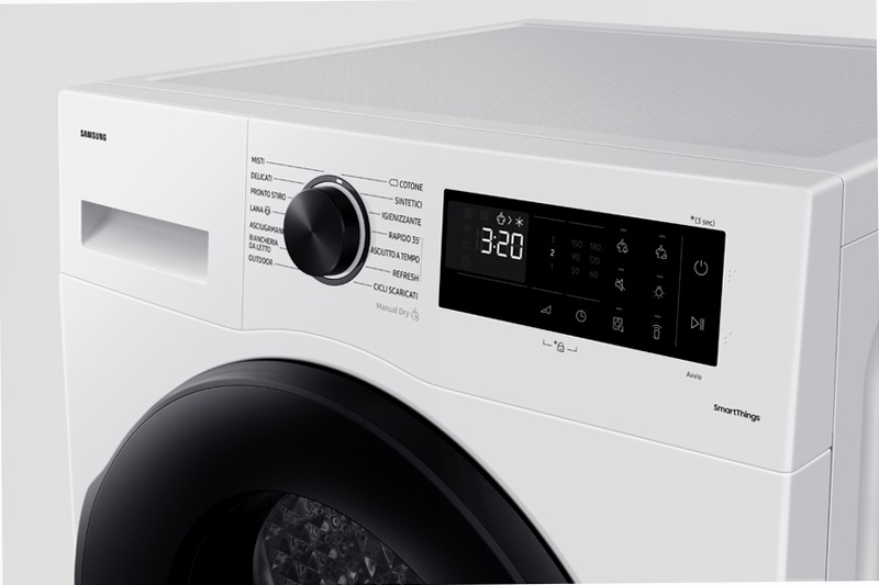 Asciugatrice Samsung Crystal EcoDry 8 Kg - Asciugatura Efficace e Economica 8kg C Bianco